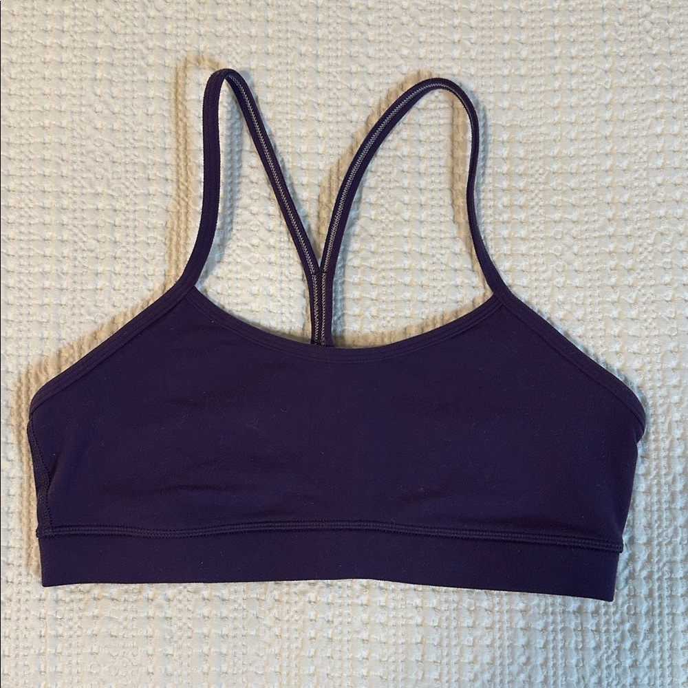 Lululemon flow Y sports bra purple size 6